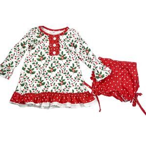 SugarBee Clothing Holiday Nightgown & Shorts Set